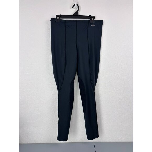 Kerrits women's XL black high rise knee patch equestrian riding leggings NWT - Picture 1 of 7